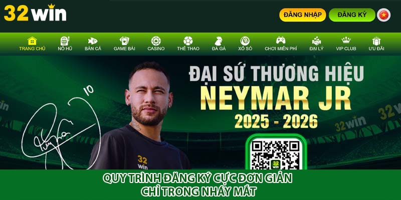 Quy trình đăng ký cực đơn giản chỉ trong nháy mắt