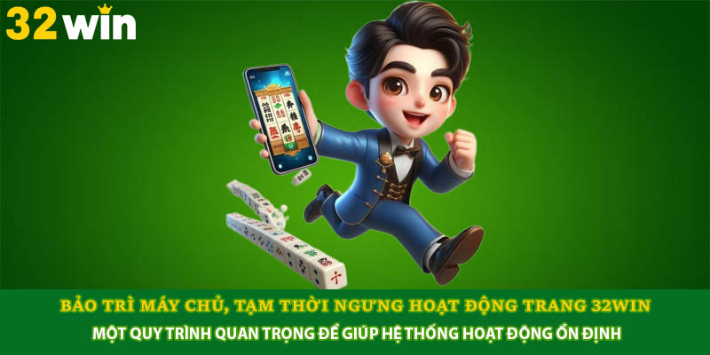 Bảo trì máy chủ, tạm thời ngưng hoạt động trang