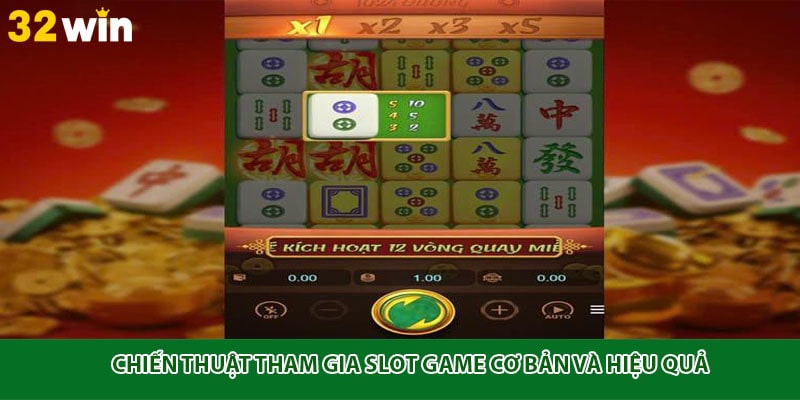 Chiến thuật tham gia slot game cơ bản và hiệu quả
